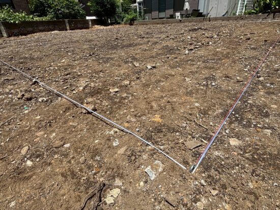 横浜市鶴見区東寺尾Ｎ様邸　地縄張り