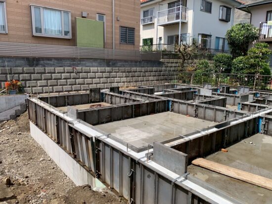 横須賀市船越町Ｓ様・Ｔ様邸　基礎工事