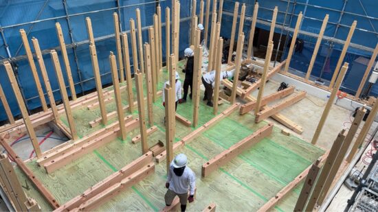 三ツ境モデルハウス　建て方